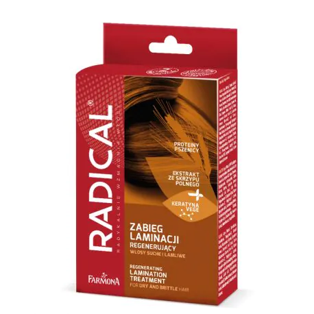 Radikaliai regeneruojanti plaukų laminavimo procedūra (baltyminė kaukė 15 ml + keratino stiprintuvas 15 ml + serumas)