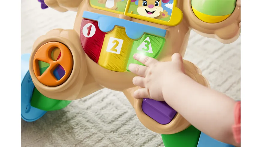 Fisher-Price Lernspaß Hündchens Lauflernwagen, Lauflernhilfe Baby, Laufwagen