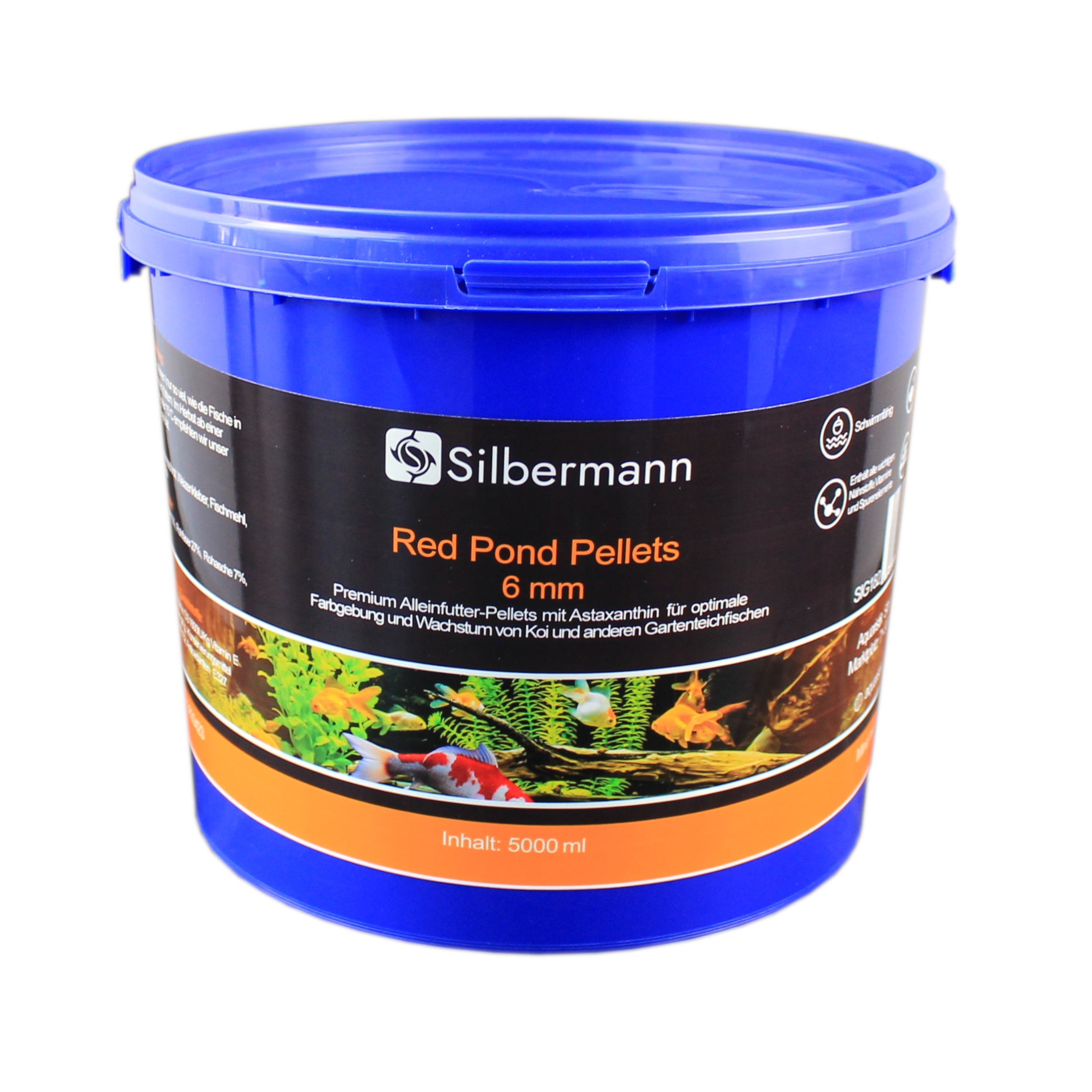 Silbermann Hauptfutter Silbermann Red Pond Pellets 6 mm 5 kg