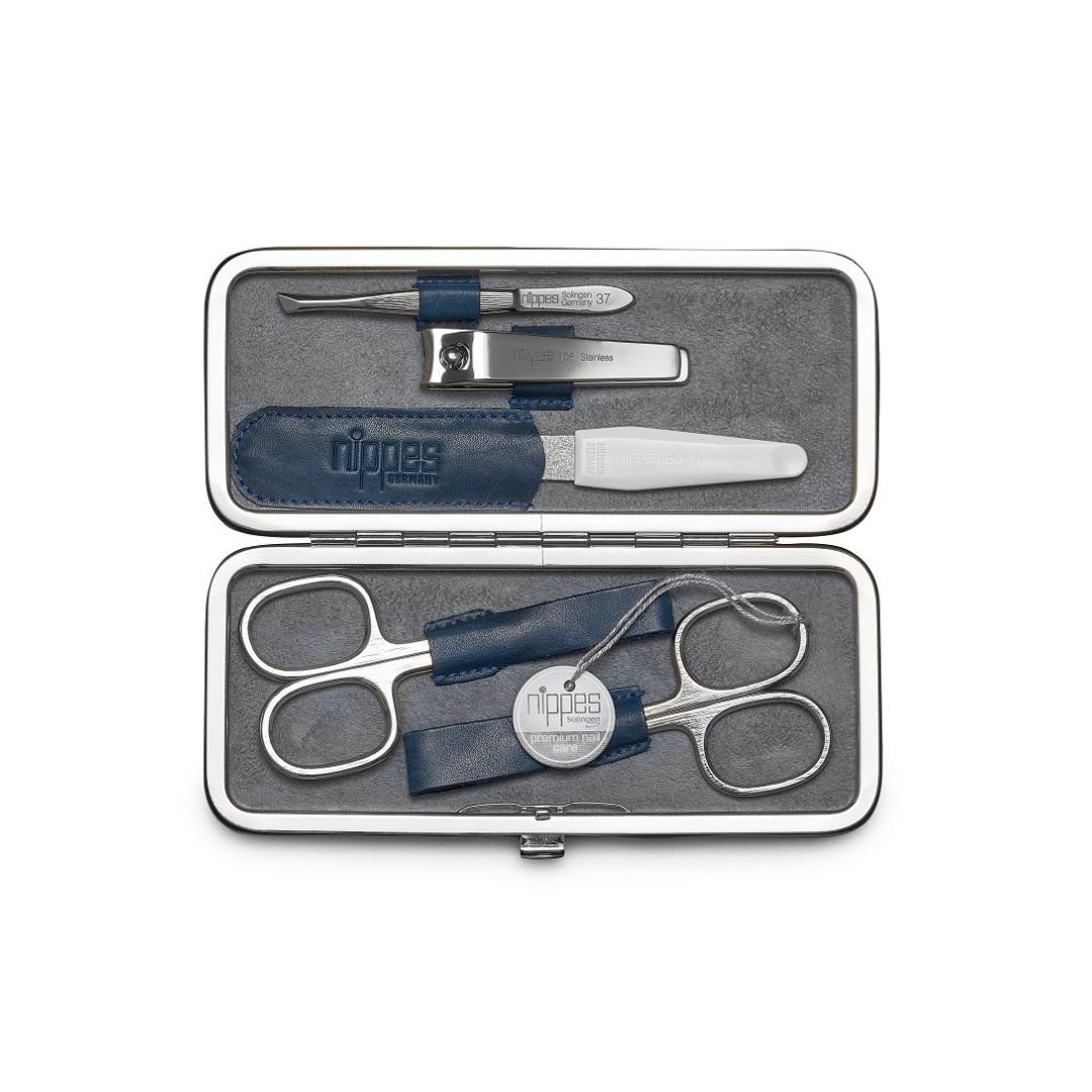 nippes Solingen Maniküre-Etui VINTAGE Maniküretuis, 5 tlg., Außen und innen echt Leder