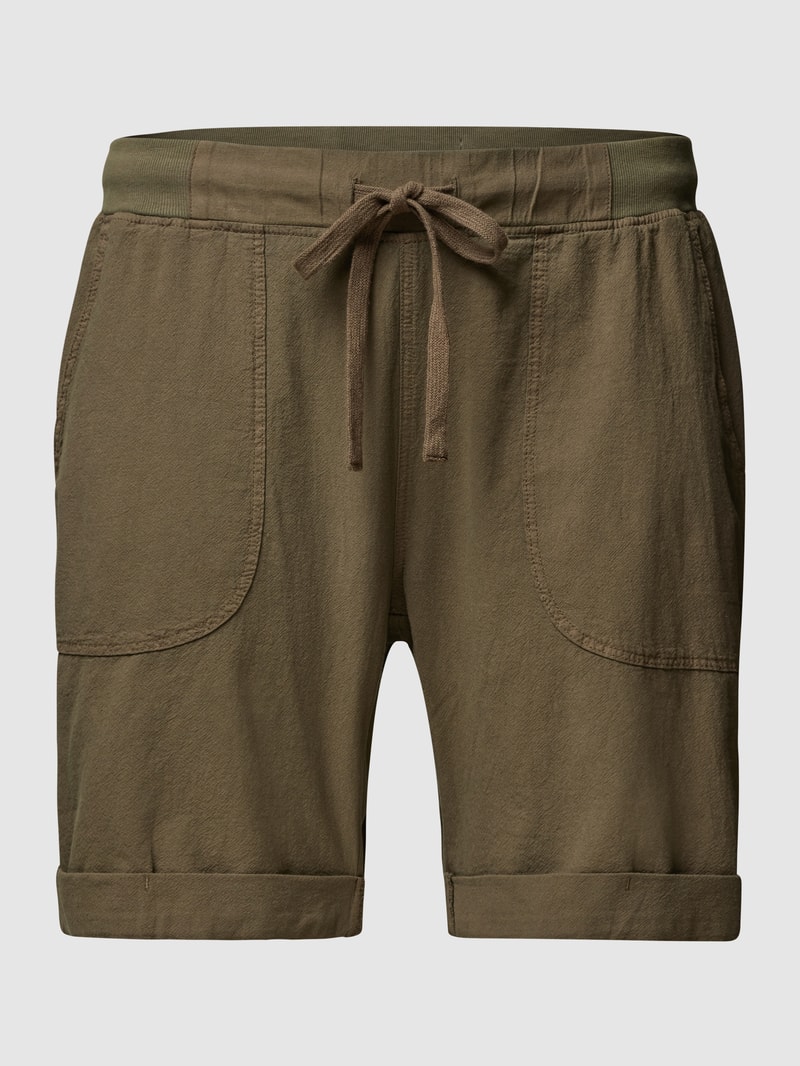 PLUS SIZE Shorts mit seitlichen Eingrifftaschen in khaki