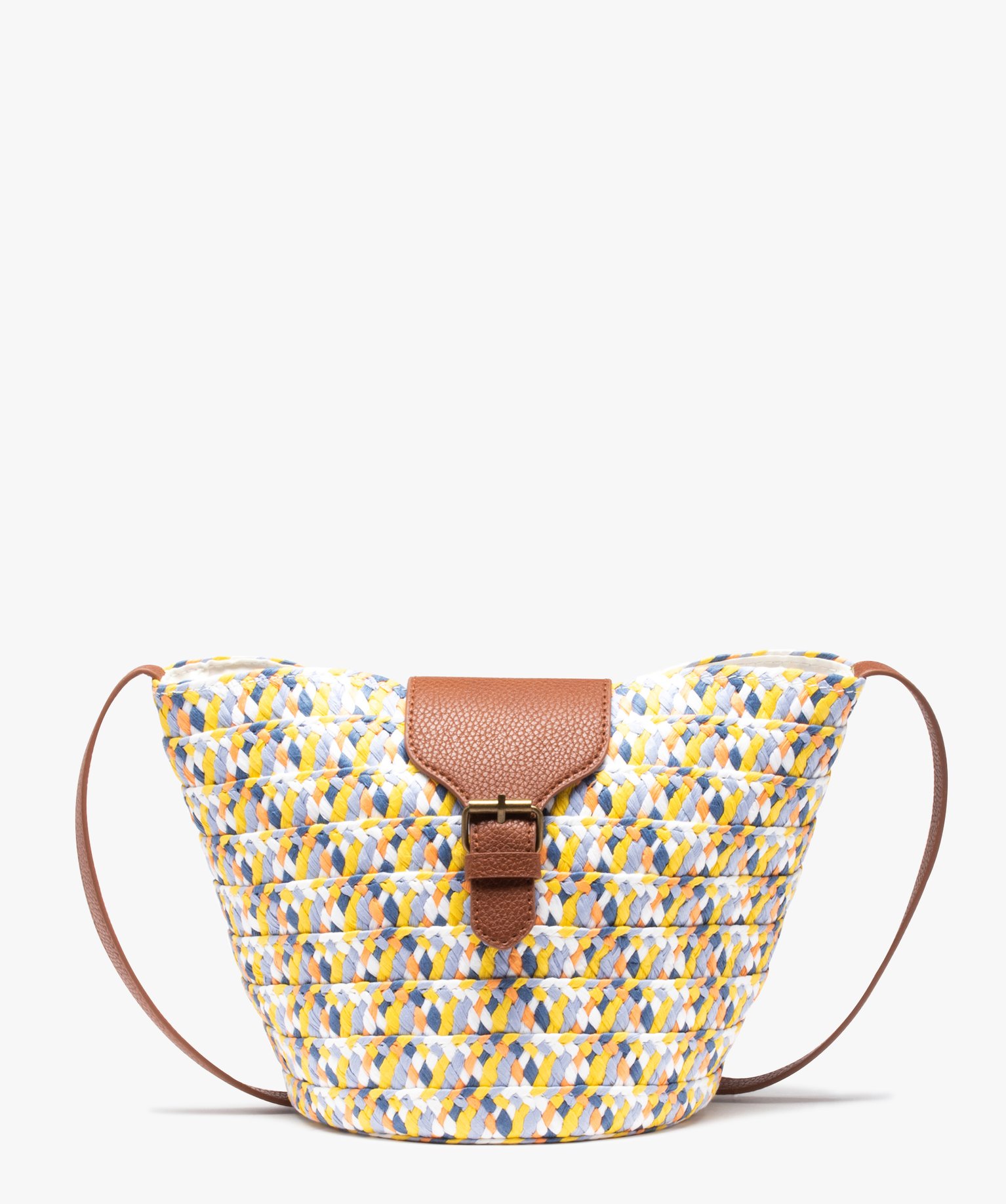 Sac cabas femme compact à bandoulière multicolore | GEMO