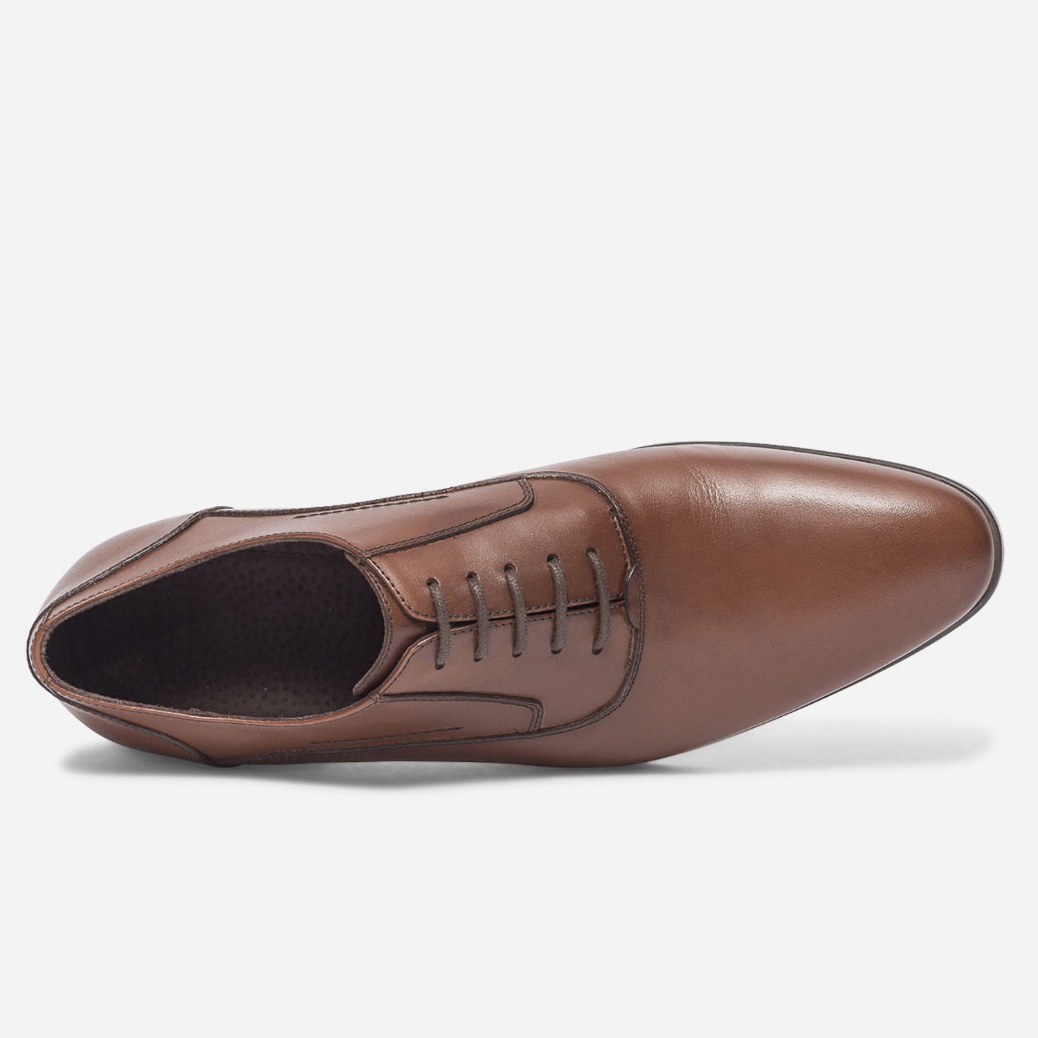 Richelieu cognac en cuir