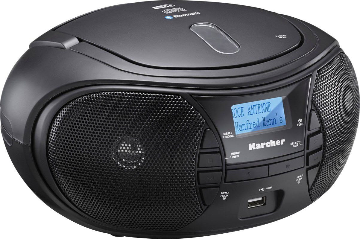 Karcher RR 5028D Boombox (Digitalradio (DAB), FM-Tuner, UKW mit RDS, 3,2 W)