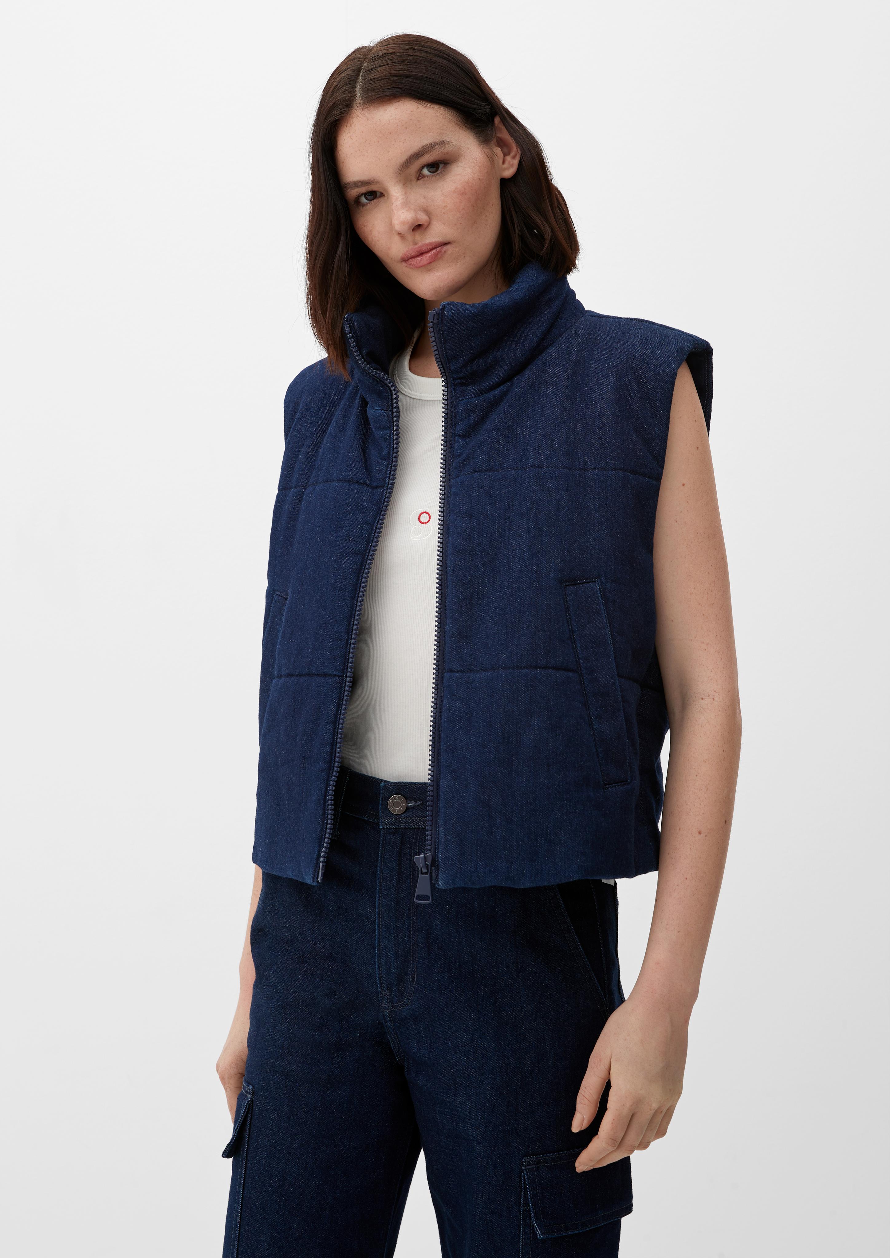 Denimweste mit Stehkragen  2133428-59Z8