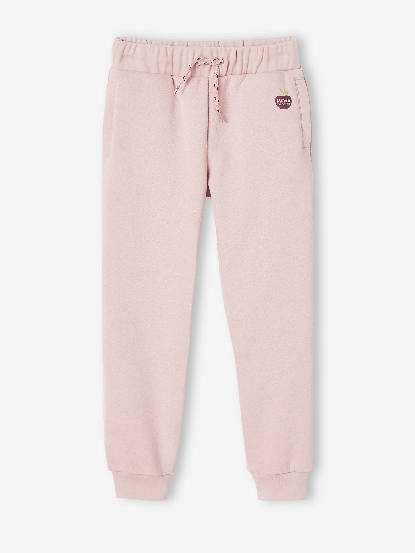 Pantalon jogging Basics fille gris clair chine