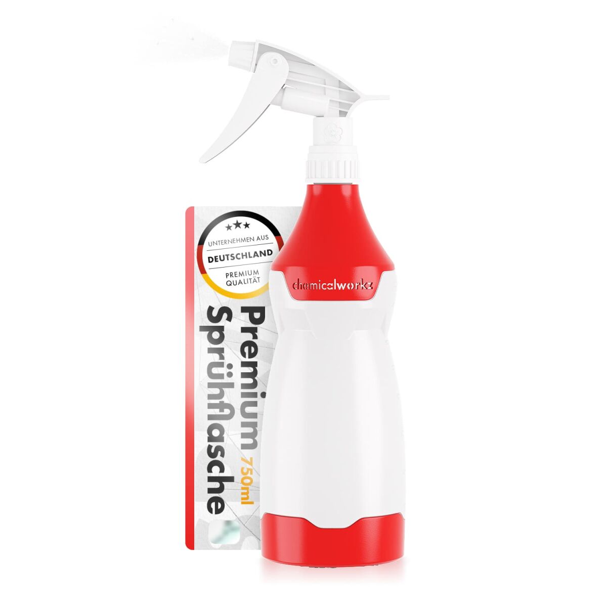 chemicalworkz Sprühflasche Rot mit Premium Trigger 750ml