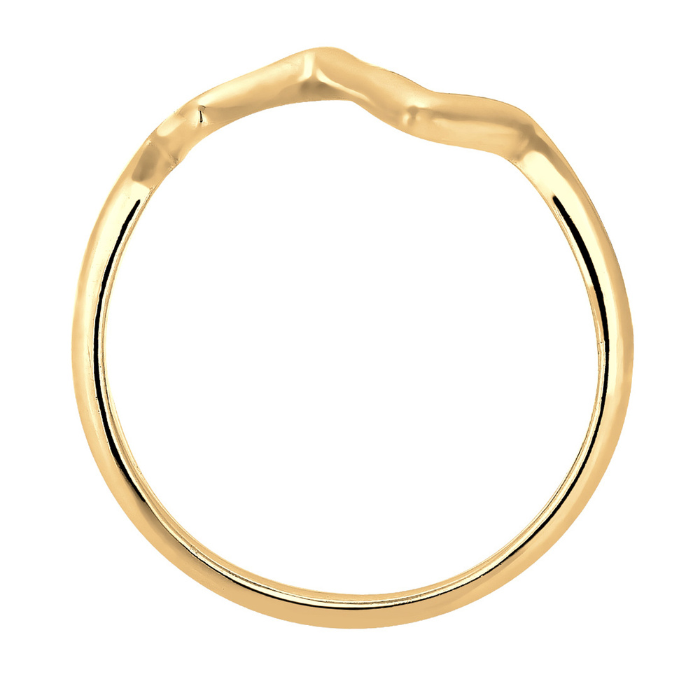 Elli Elli Bague Femmes Cœur battant look géo en argent sterling 925 Bague