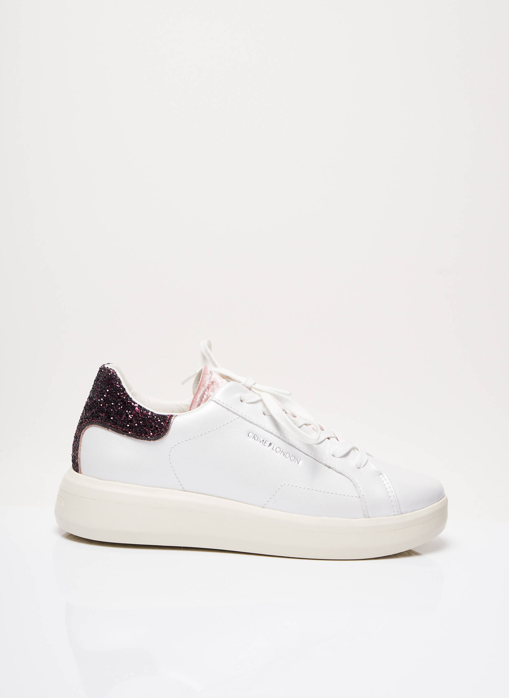 Crime London Baskets Femme couleur blanc