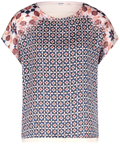 Blusenshirt mit Material-Patch