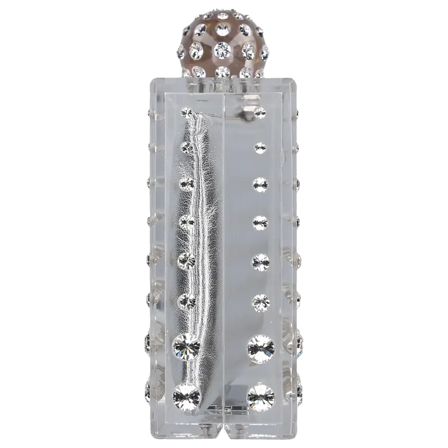 Aquazzura - Clutch TEQUILLA Harz - grau