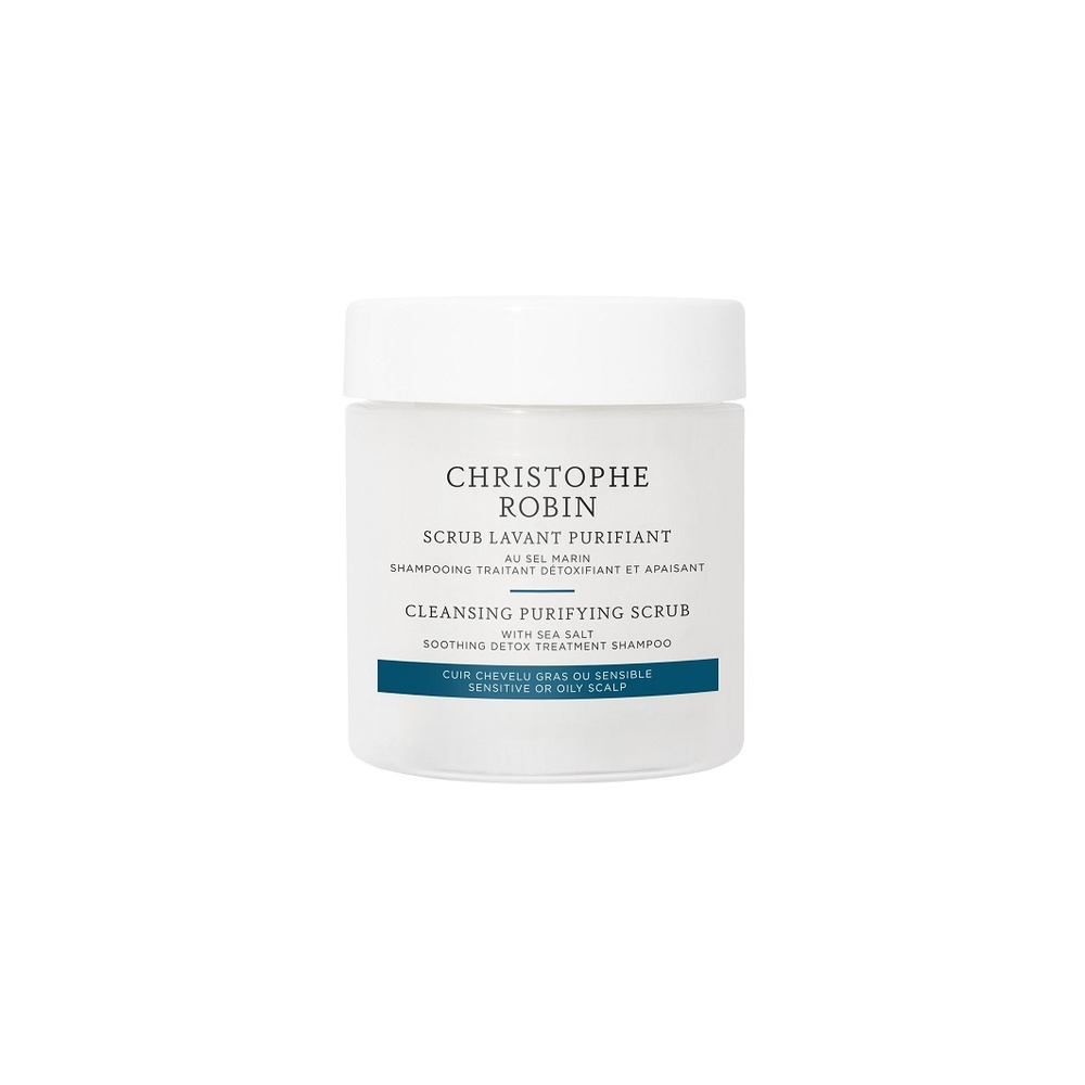 christophe robin Scrub lavant purifiant au sel marin 75ml Exfoliant Shampooing