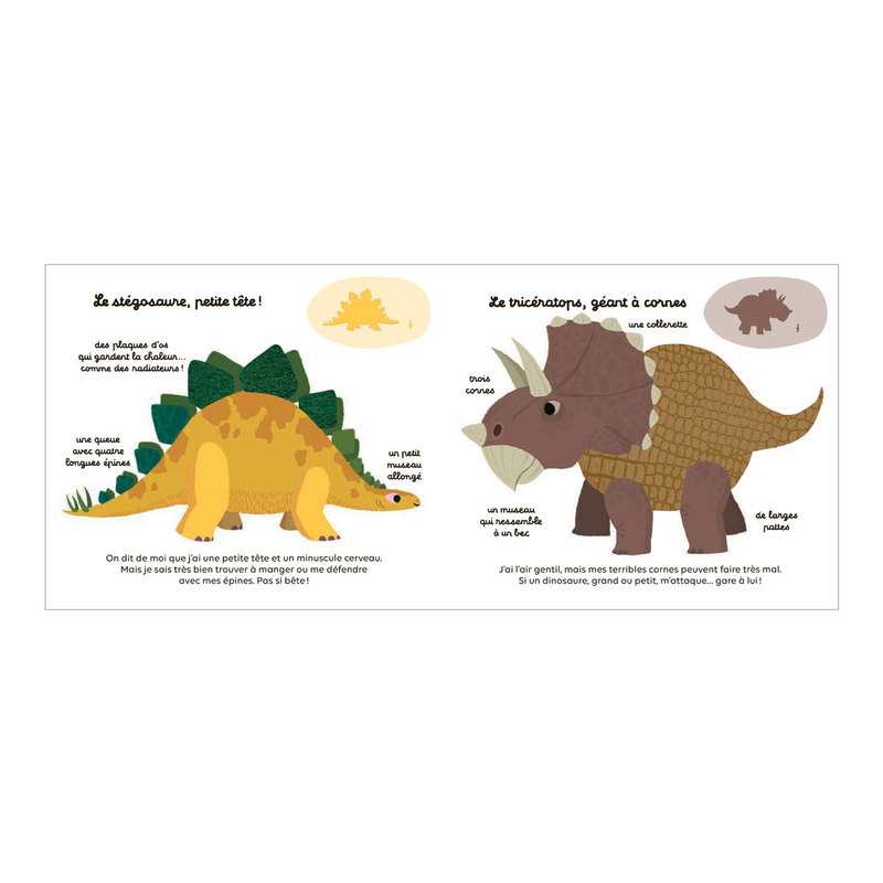 Livre Les dinosaures à toucher - Milan Jeunesse