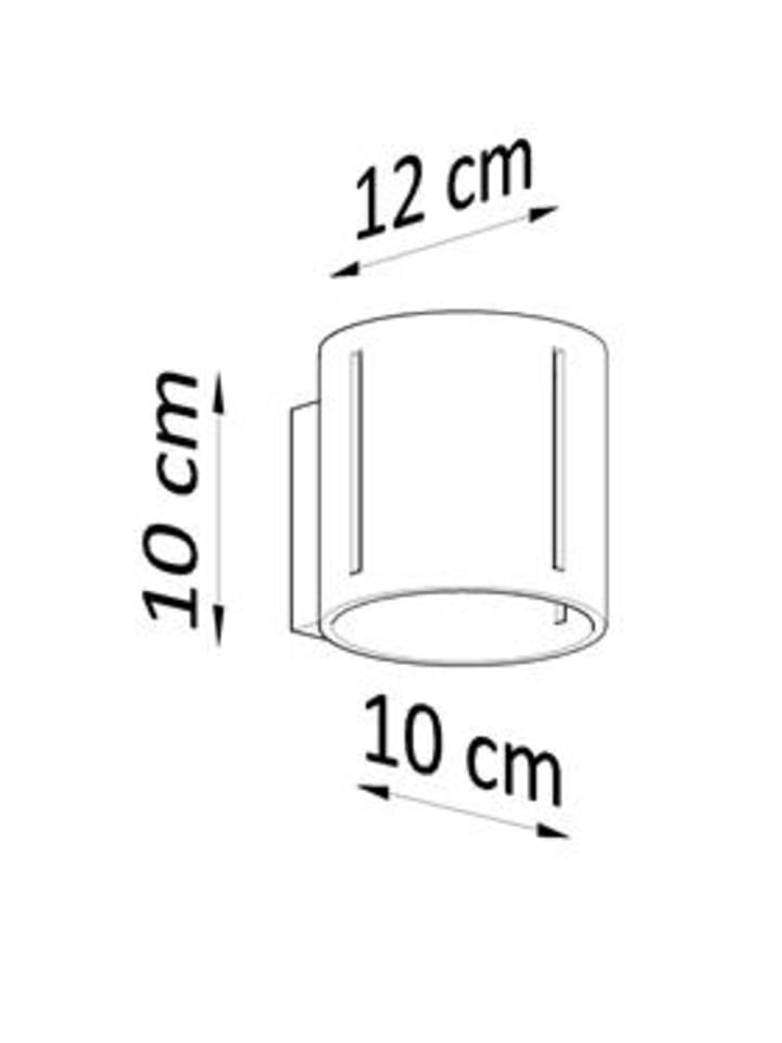 Nice Lamps  Wandleuchte VULCO Grau Ø 10cm (B)12cm (H)10cm günstig kaufen onesize