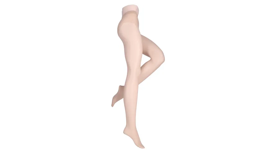 MOVE UP Damen Feinstrumpfhose Transparent Line 15 DEN champagner