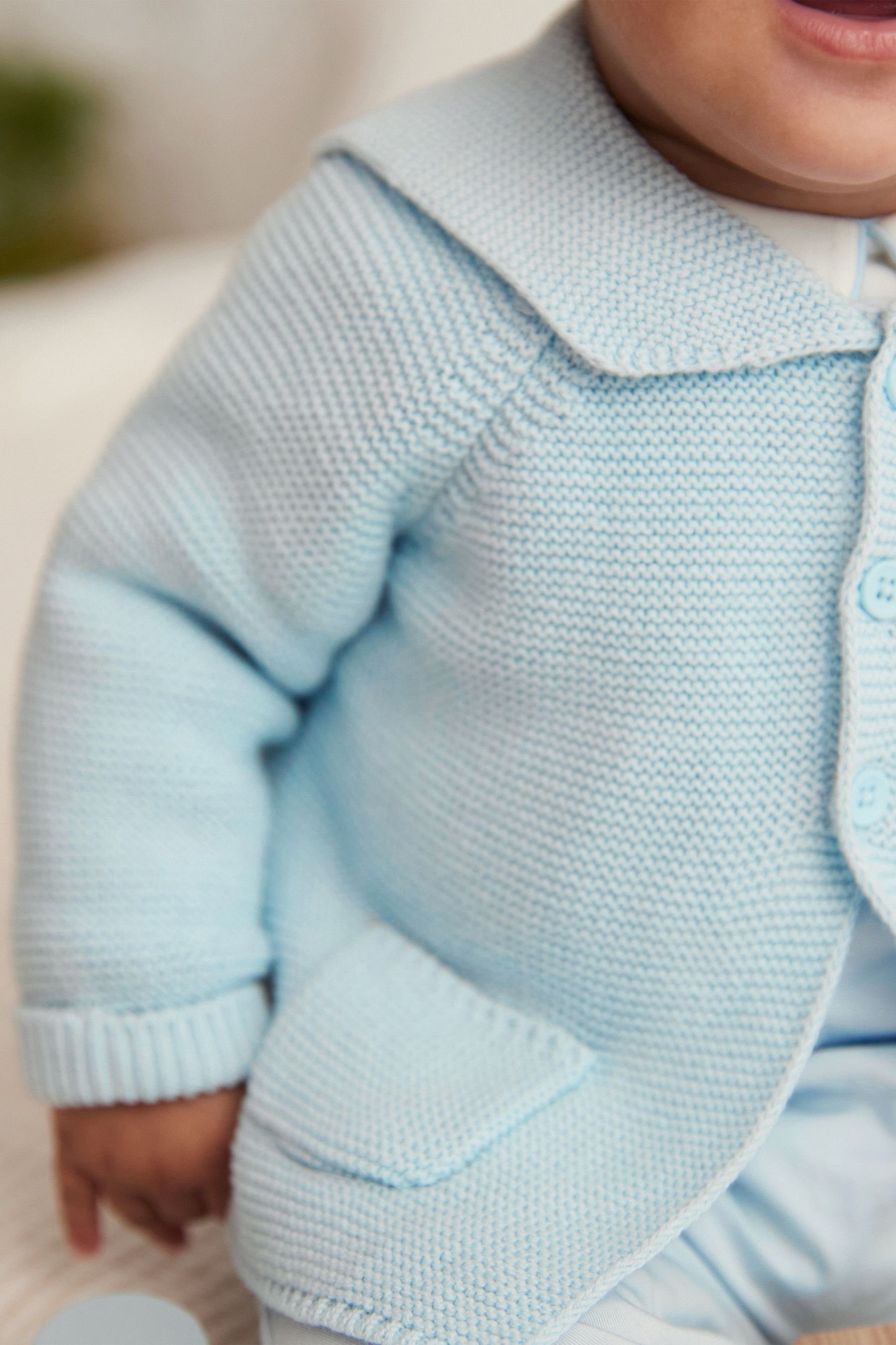 Next Strickjacke Strickjacke mit Kragen (1-tlg)