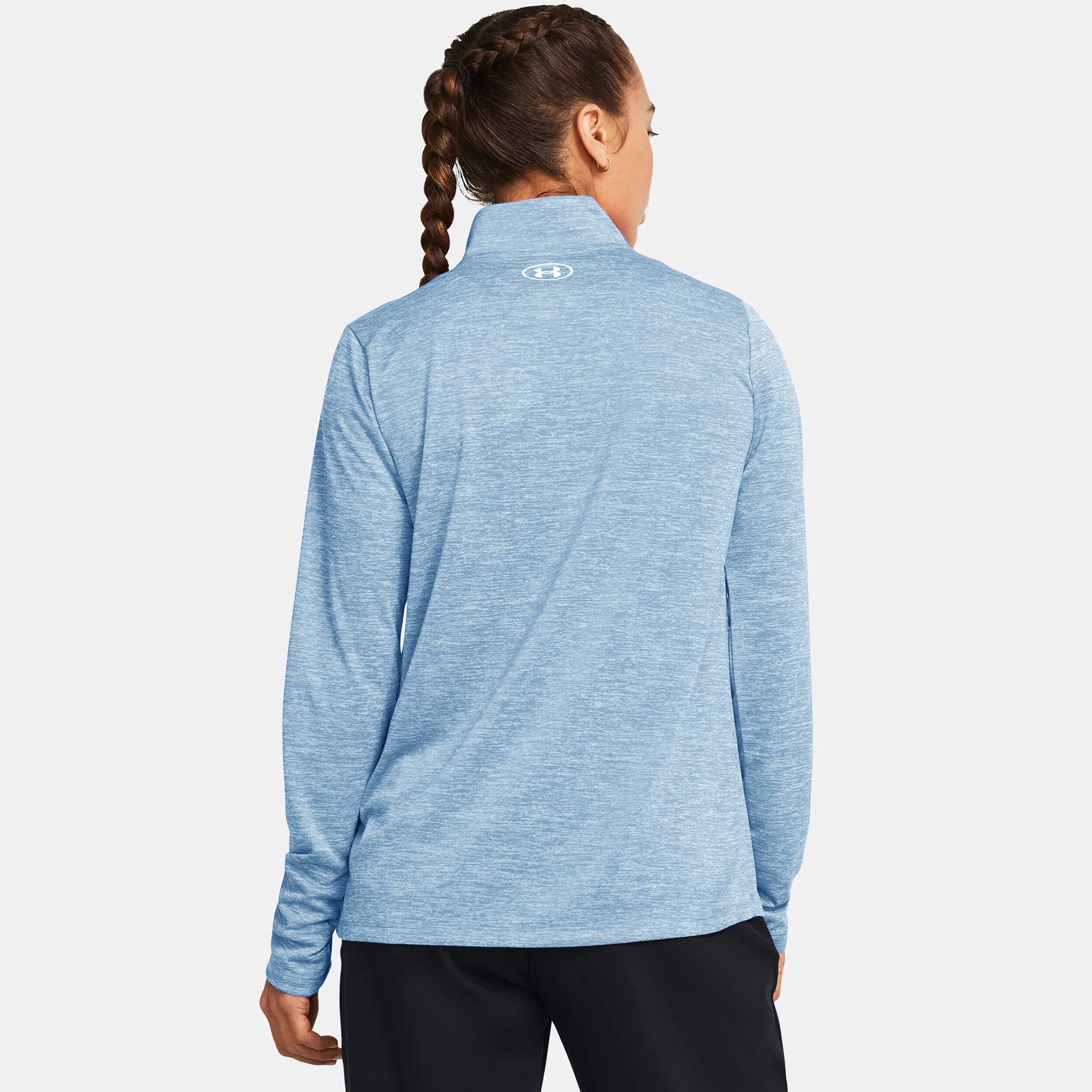 Tech 1/2 Zip- Twist T-Shirt Damen - Blau
