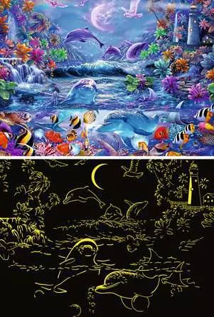 Puzzle 500 Teile - Im Zauber des Mondlichts