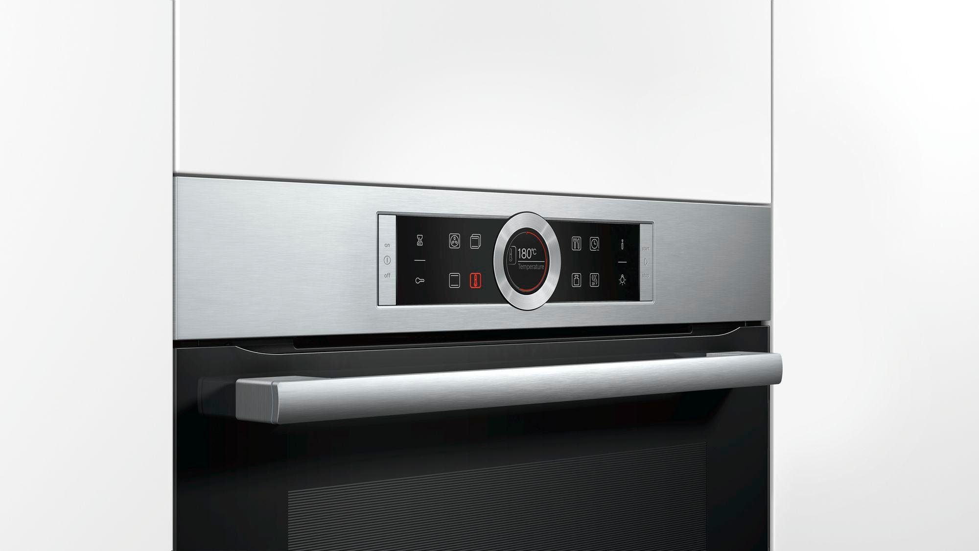 BOSCH Einbaubackofen 8 CBG635BS3, mit Teleskopauszug nachrüstbar, ecoClean Direct
