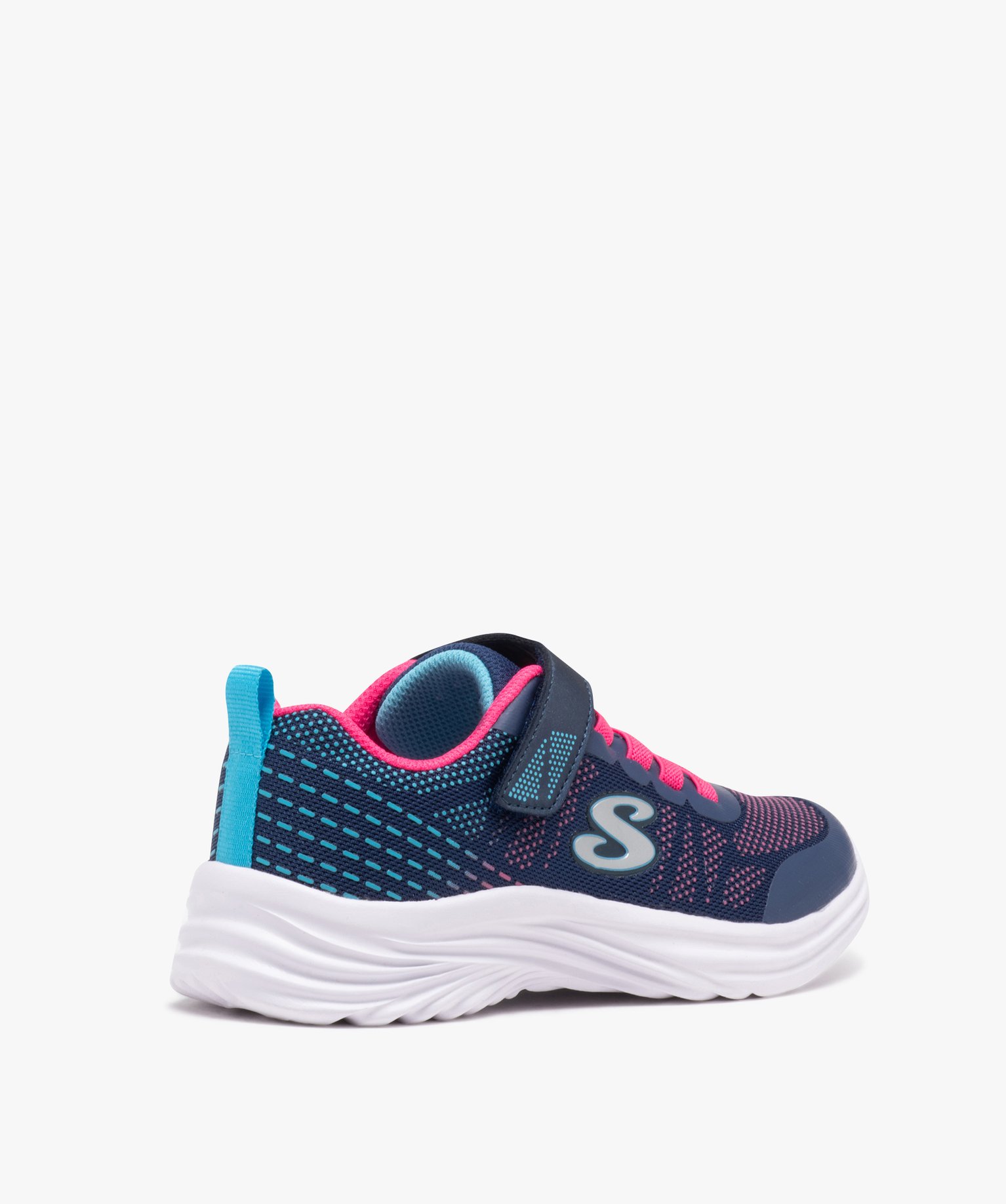 Baskets fille running en mesh à reliefs - Skechers marine | GEMO