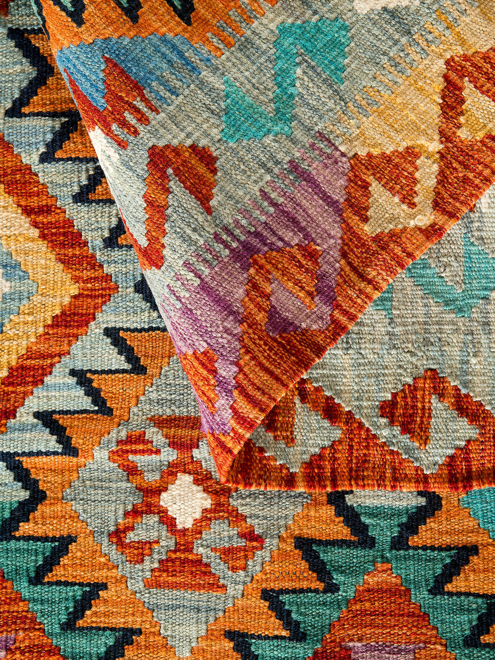 Afghan Kelim ca. 106 x 147 cm, Unikat / Einzelstück