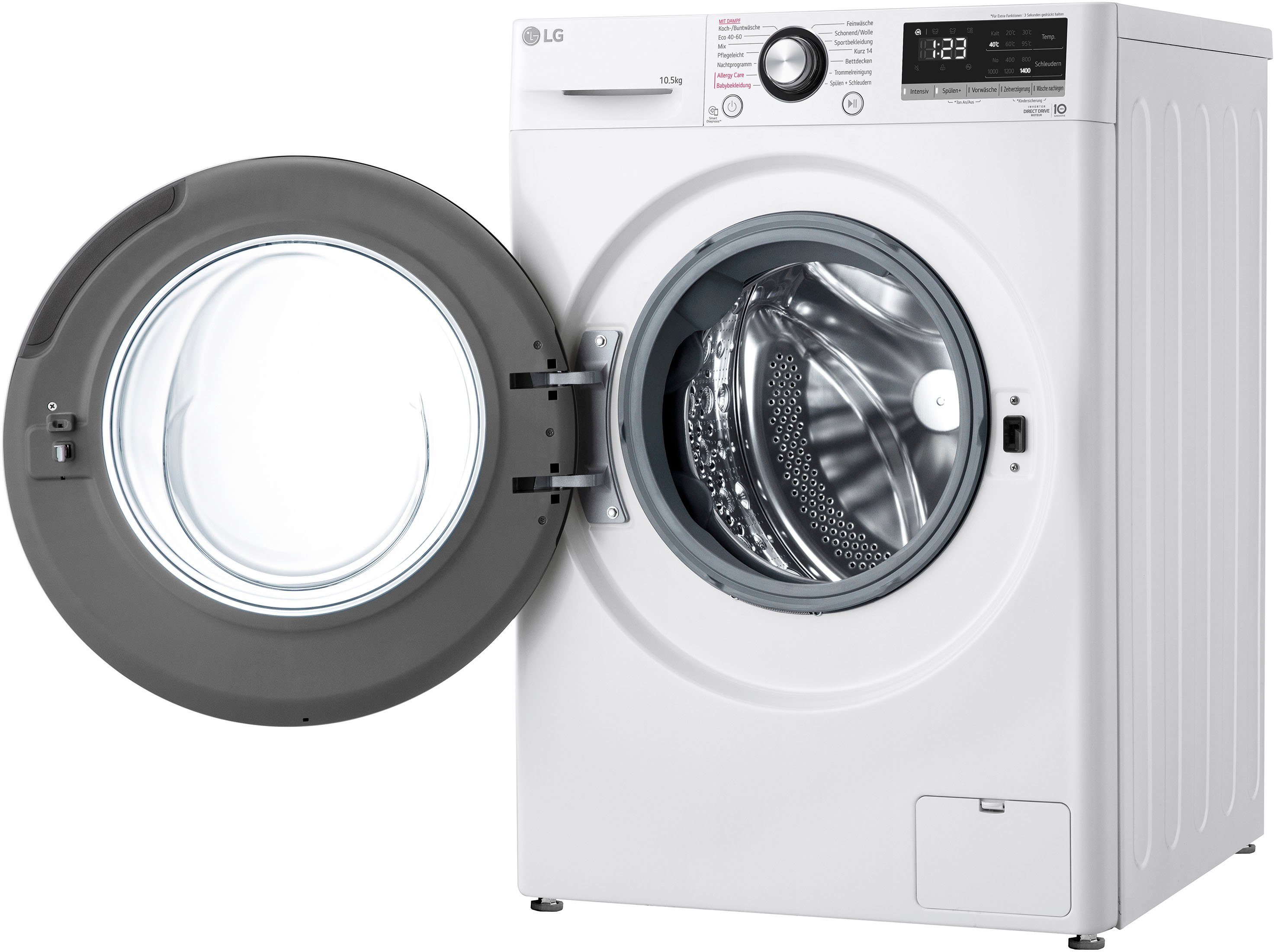 LG Waschmaschine F4WV40X5, 10,5 kg, 1400 U/min