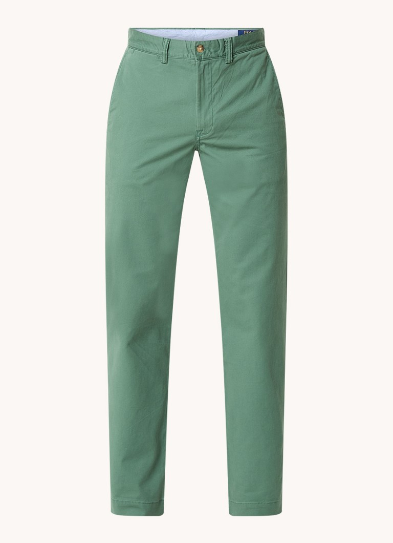 Pantaloni chino drepți Ralph Lauren cu buzunare laterale
