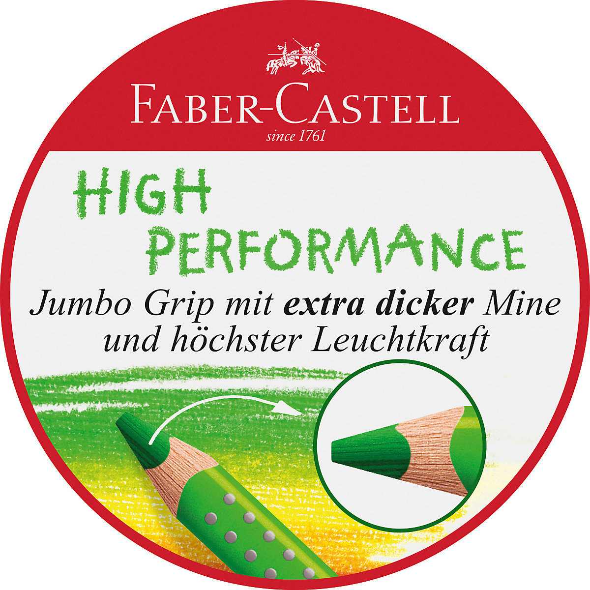 Dreikant-Buntstifte JUMBO GRIP wasservermalbar, 12 Farben