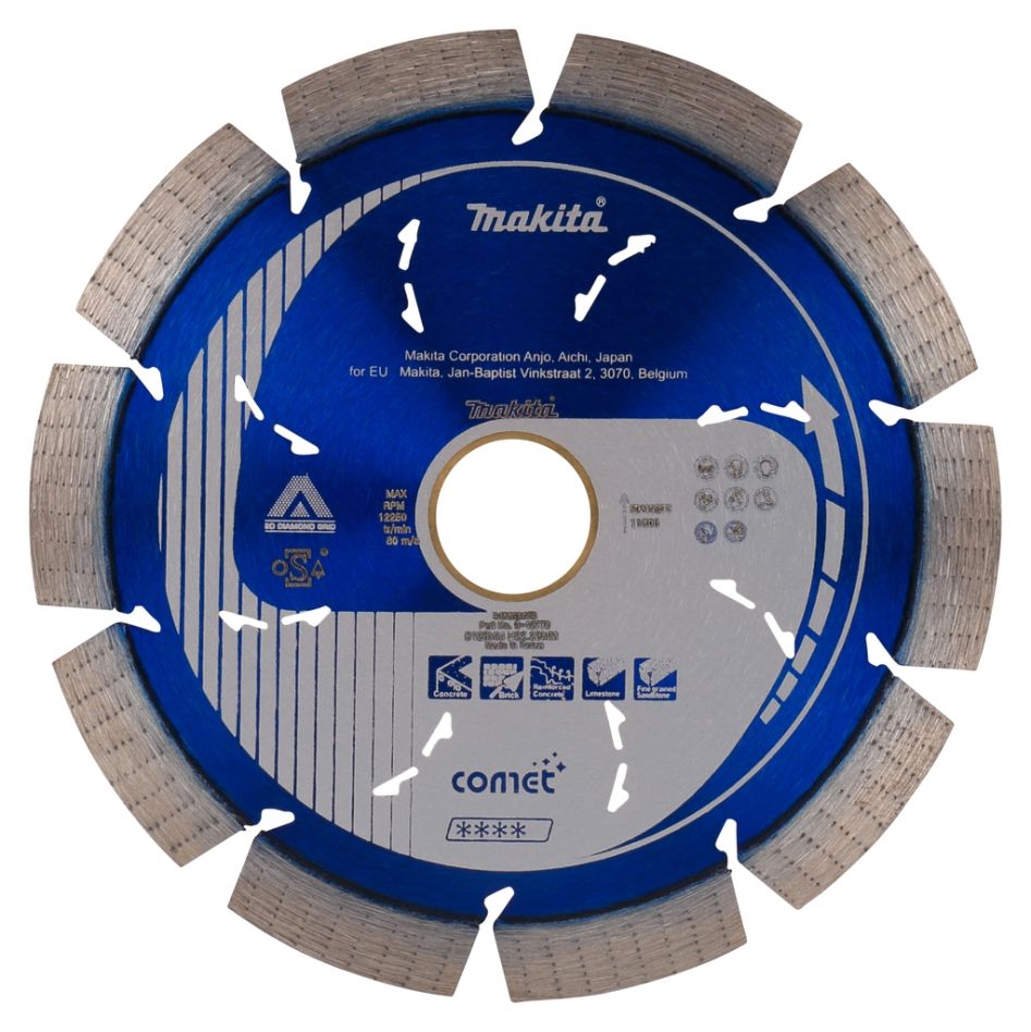 Makita Zubehör B-12778 Diamantscheibe 125x22,2mm Blau