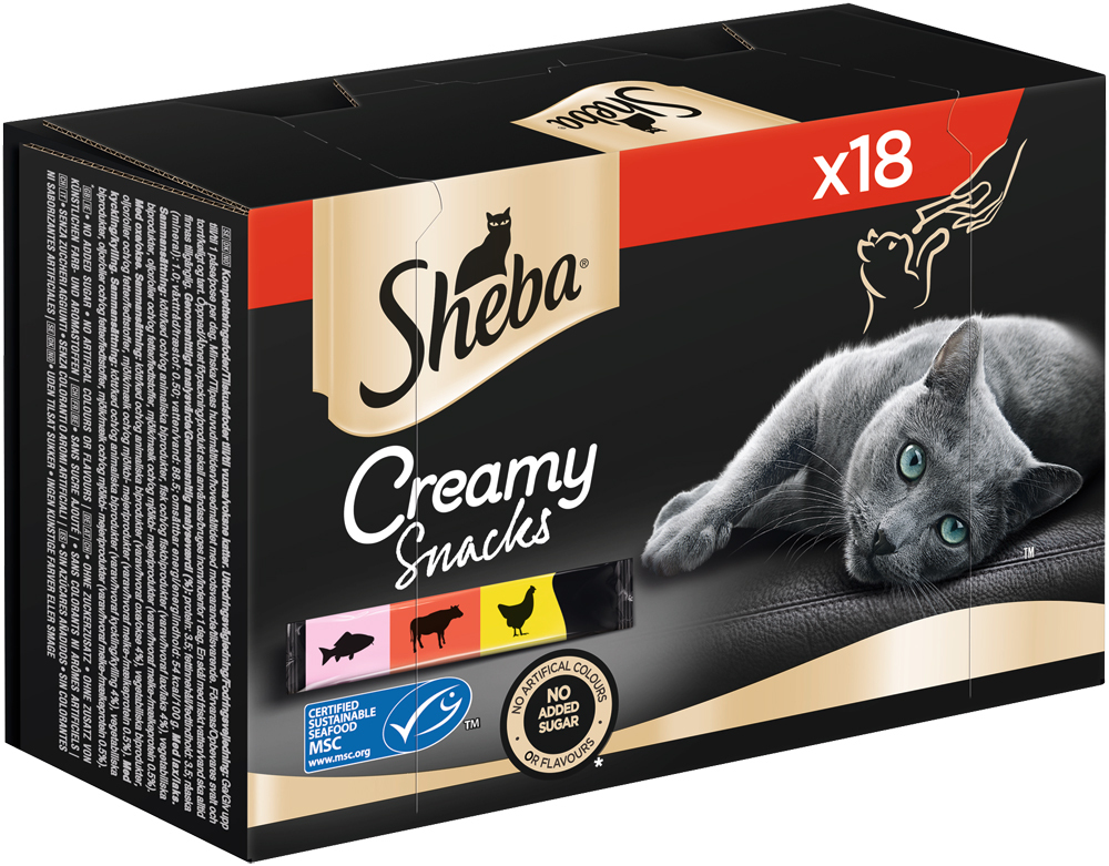 Sheba Snacks Sheba Creamy Snacks Multipack 18x12g