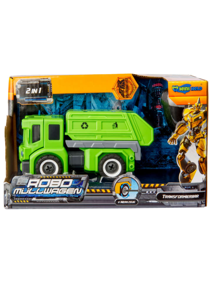miniHeld Transformierbarer Roboter Müllwagen LKW Spielzeugauto Fahrzeug Laster 3 Jahre günstig kaufen onesize