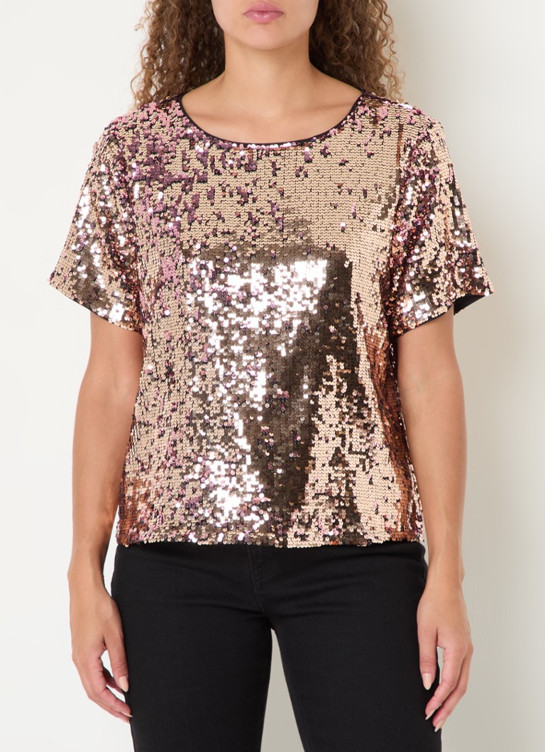 Sequined Espresso Top