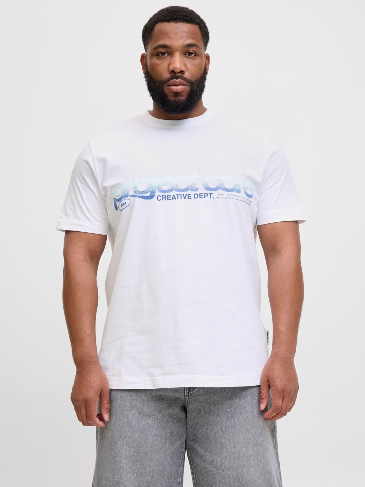 JACK & JONES PLUS T-shirt in Bright White günstig kaufen