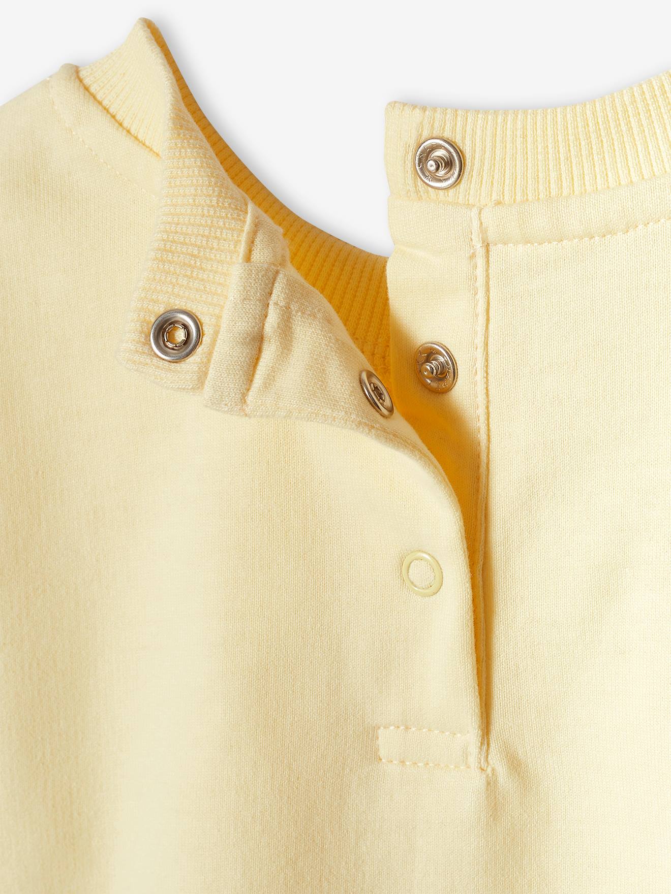 Sweat imprimé bébé jaune pastel