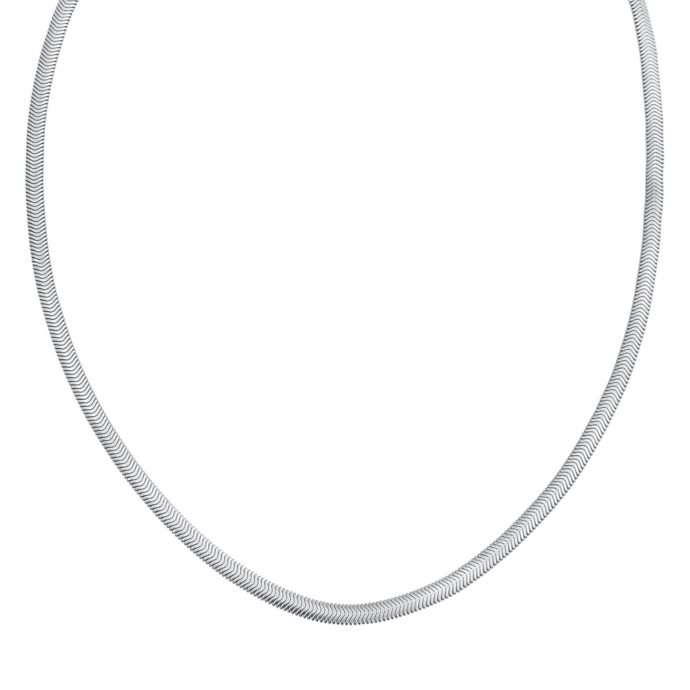 KUZZOI KUZZOI Collier Hommes épi de maïs Chunky Chain en argent sterling 925 collier