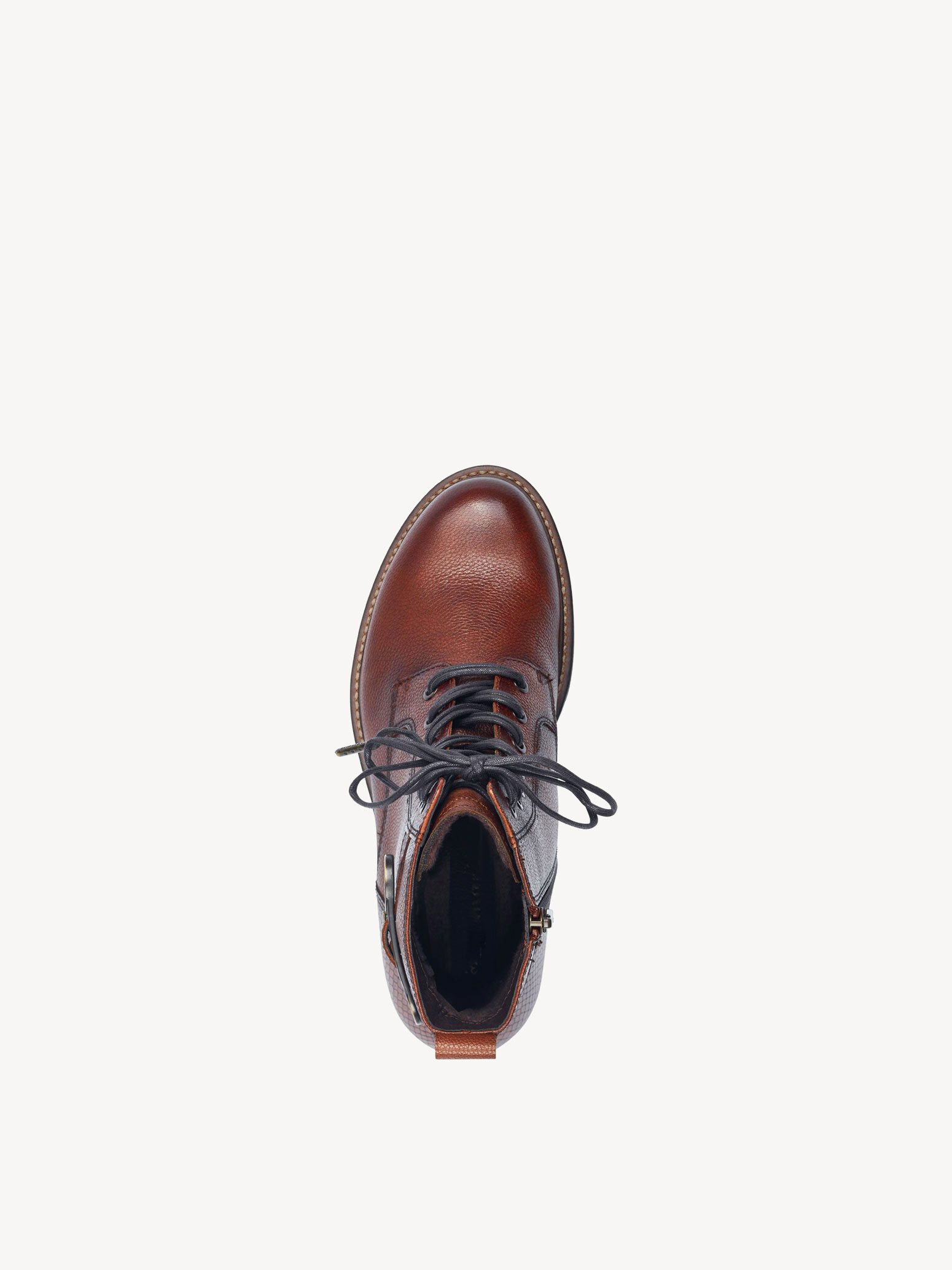 Bottine en cuir - marron