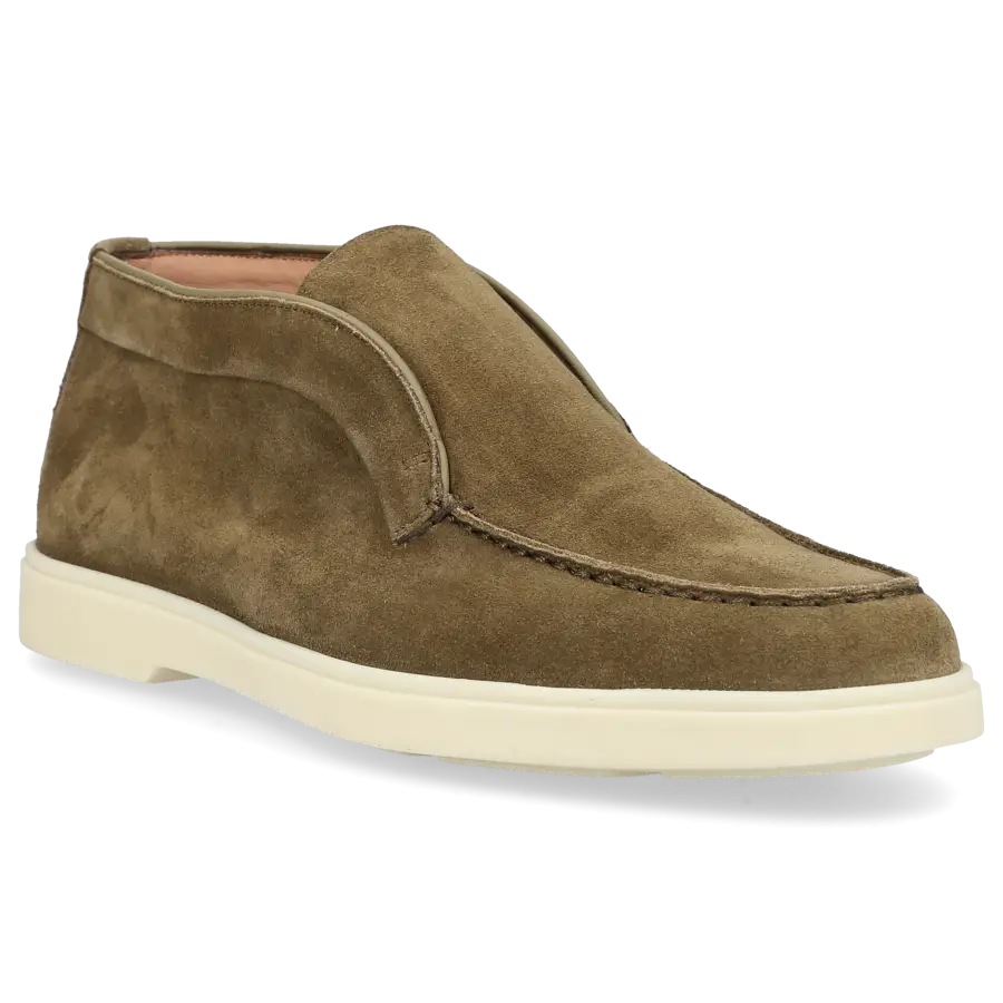 Santoni - Stiefeletten DESERT BOOT Veloursleder - grün