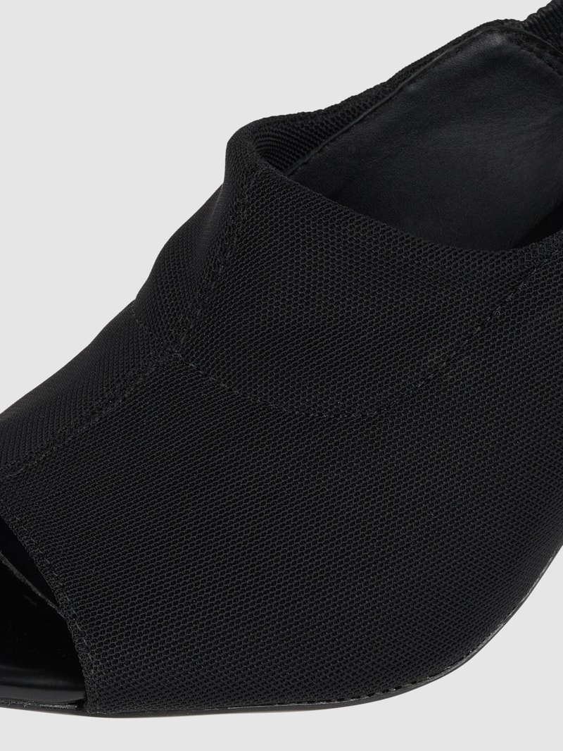 Sandalette aus Mesh in schwarz