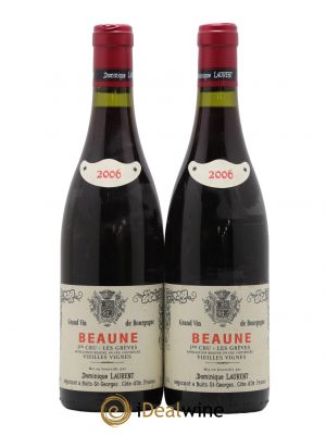 Beaune 1er Cru Les Grèves Vieilles Vignes Dominique Laurent  2006 - Lot de 2 Bouteilles