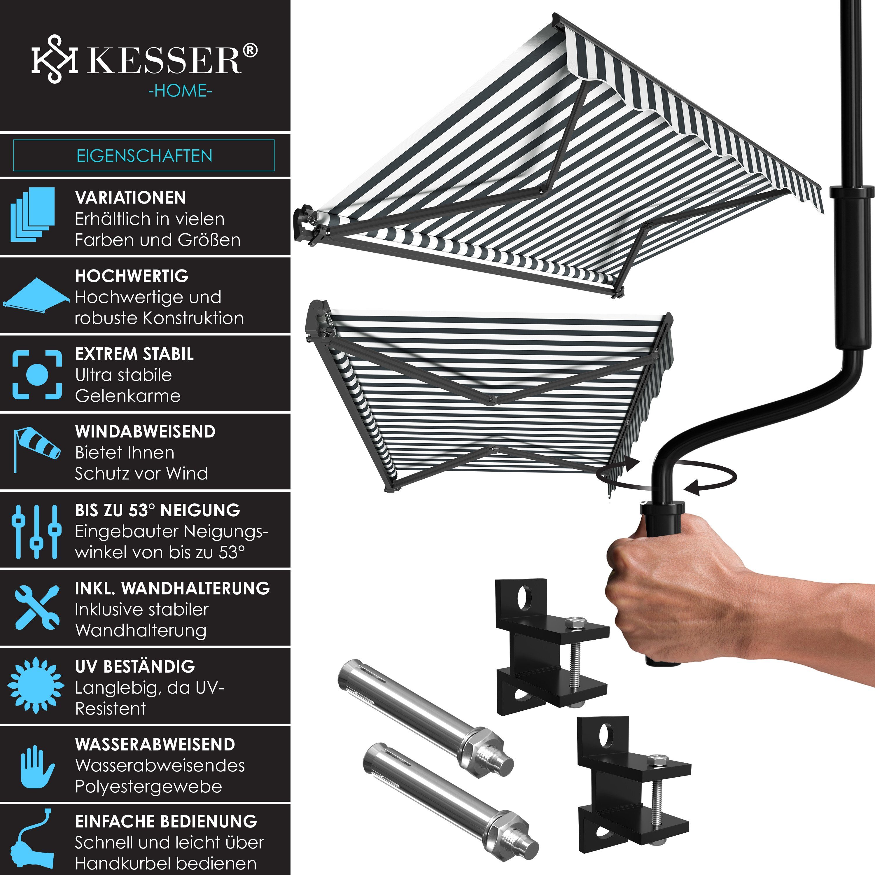 KESSER Gelenkarmmarkise Gelenkarmmarkise Markise Gelenkmarkise Terrassenmarkise