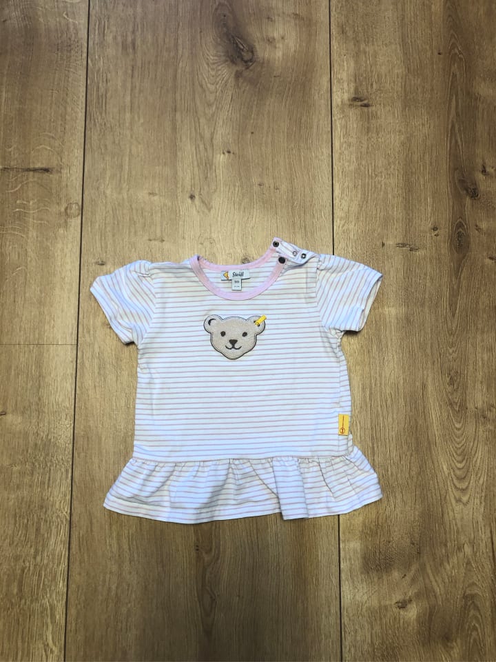Steiff Shirt in Rosa/ Weiß günstig kaufen 80