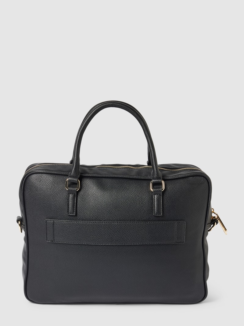 Bowling Bag mit Label-Detail in schwarz