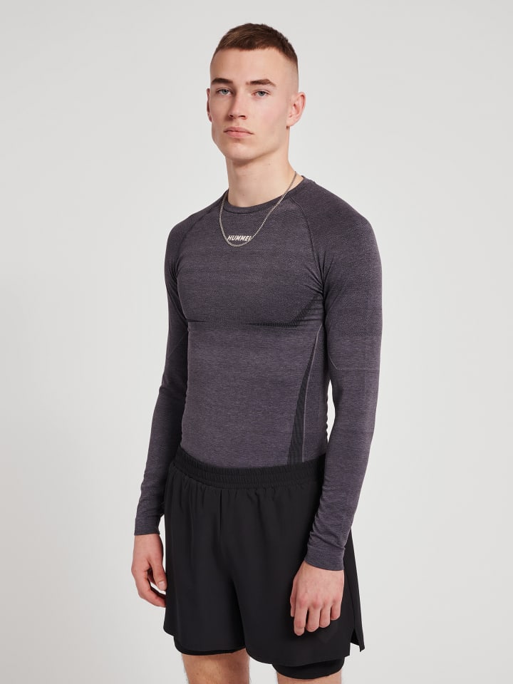 Hummel Hummel T-Shirt Raglanärmel Hmlte Mike Multisport Herren in BLACK/ASPHALT MELANGE günstig kaufen XL