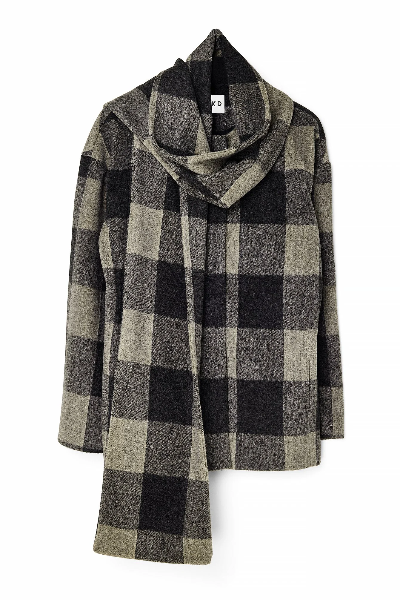Kurzer Mantel mit Schaldetail