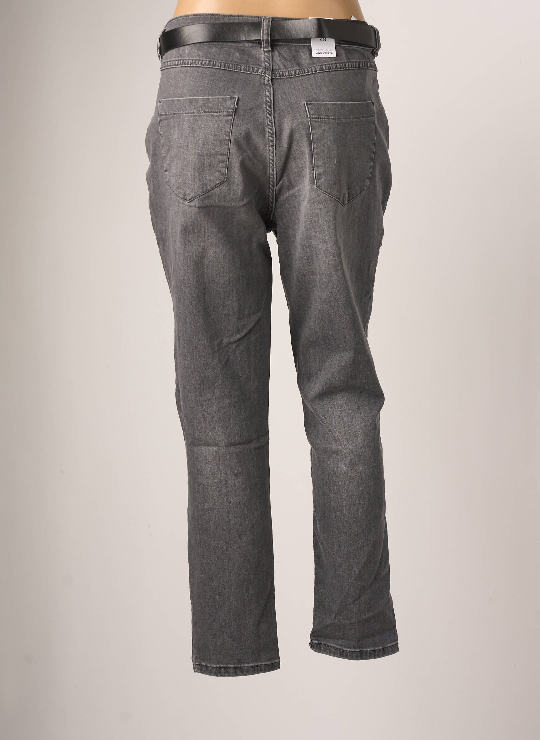 Modavista Jeans Coupe Slim Femme couleur gris
