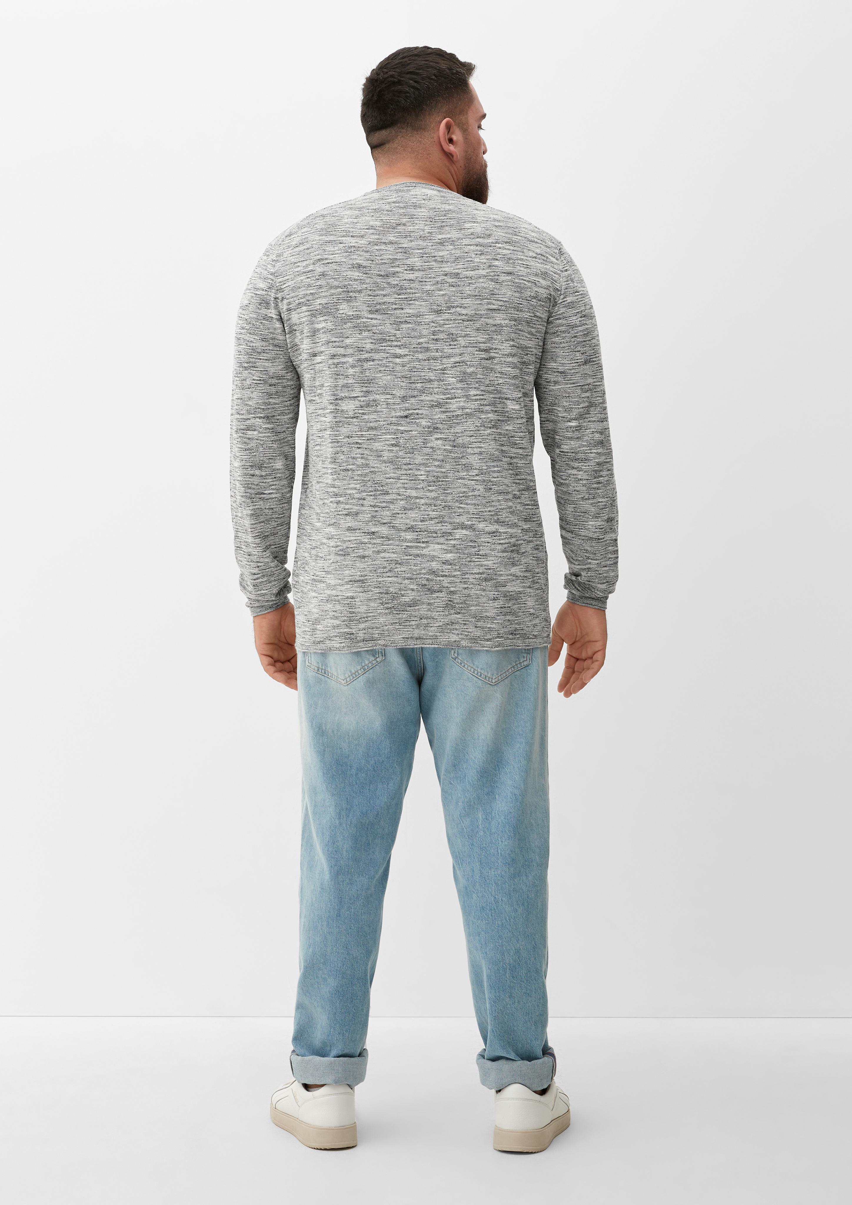 Melierter Feinstrickpullover  2133031-99X0