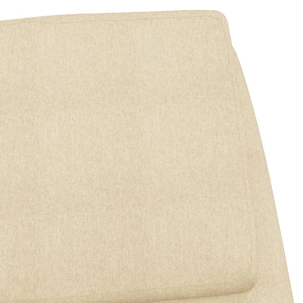 vidaXL Schaukelstuhl Schaukelstuhl Creme Stoff (1 St)
