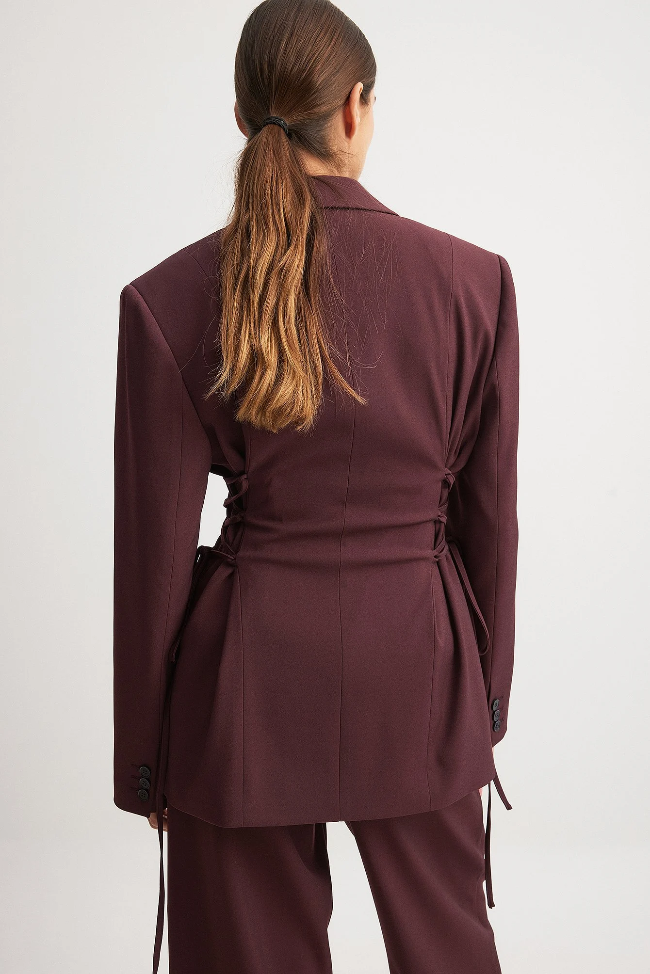 Blazer mit Schnürdetails