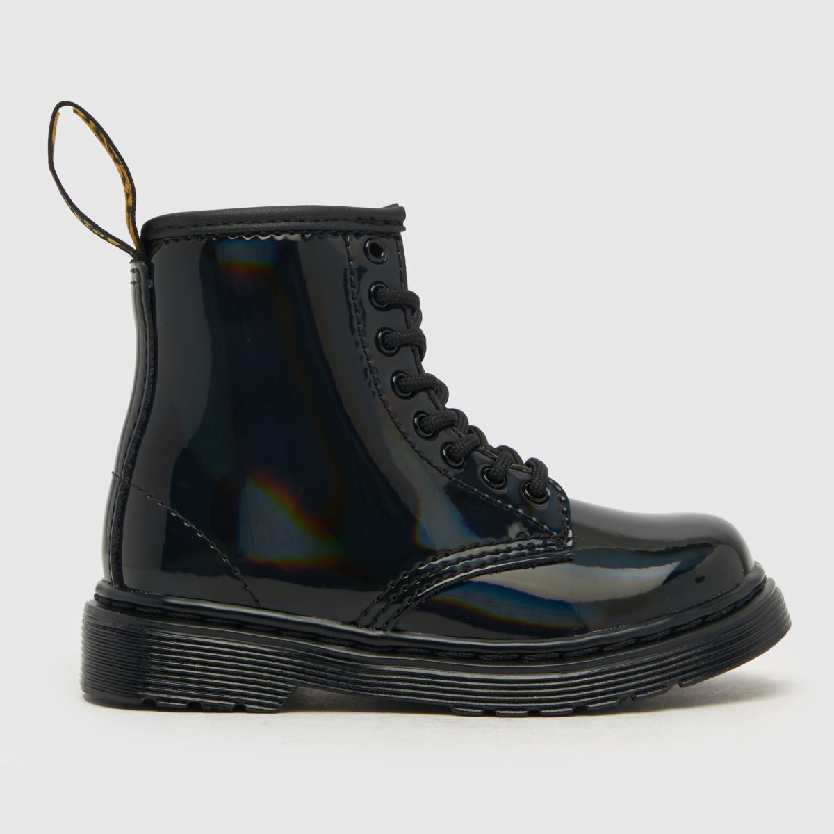 Dr. Martens fekete 1460 szivárványszínű lányka kisgyermek csizma