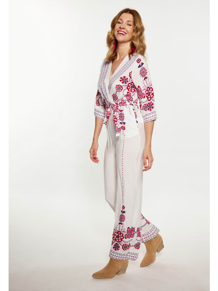 usha FESTIVAL Jumpsuit in Weiss Mehrfarbig günstig kaufen